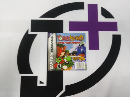 GBA SUPER MARIO ADVANCE 3 YOSHI'S ISLAND INSTRUCTION BOOKLET BILINGUAL (usagé)