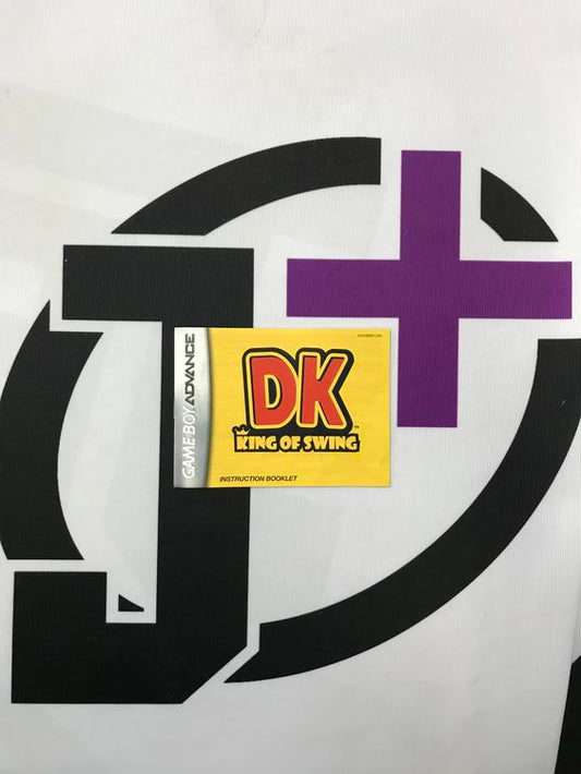 GBA DK KING OF SWING INSTRUCTION BOOKLET ENGLISH (usagé)