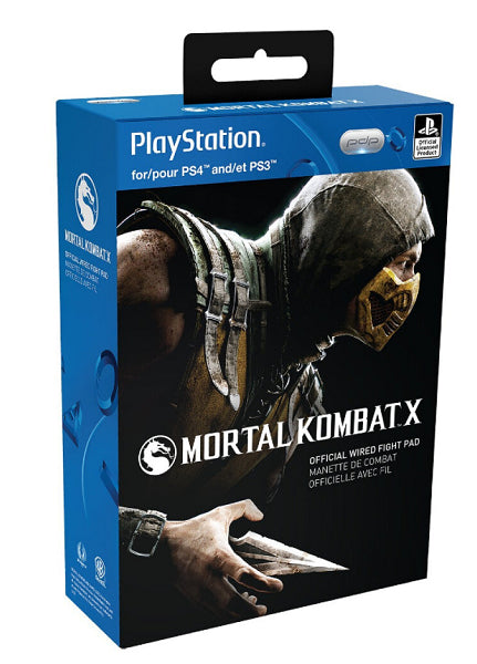 CONTROLLER OFFICIAL FIGHT PAD MORTAL KOMBAT X PDP WIRED (PS4 / PS3) (usagé)