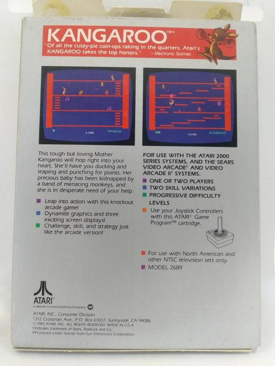 ATARI 2600 KANGAROO (COMPLETE IN BOX) (usagé)