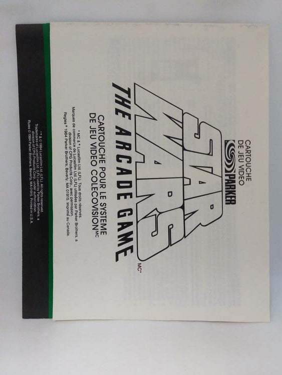 COLECOVISION STAR WARS THE ARCADE GAME (COMPLETE IN BOX) (usagé)