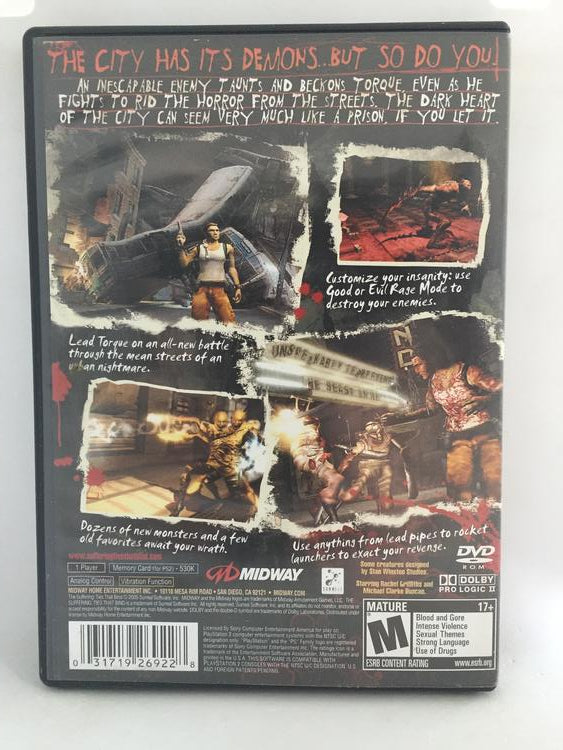 PS2 THE SUFFERING TIES THAT BIND (BOX ONLY) (usagé)