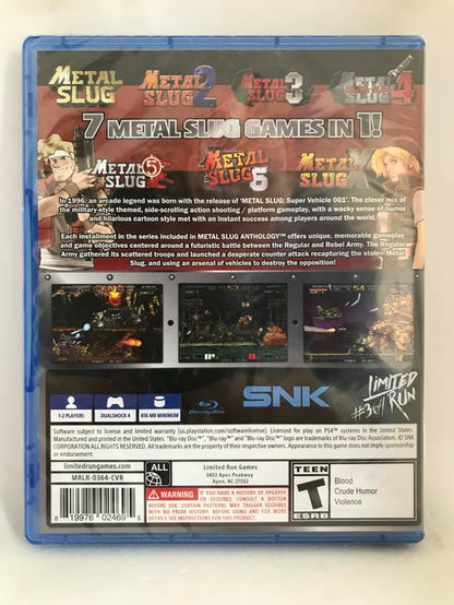 METAL SLUG ANTHOLOGY (LIMITED RUN GAMES) (usagé)