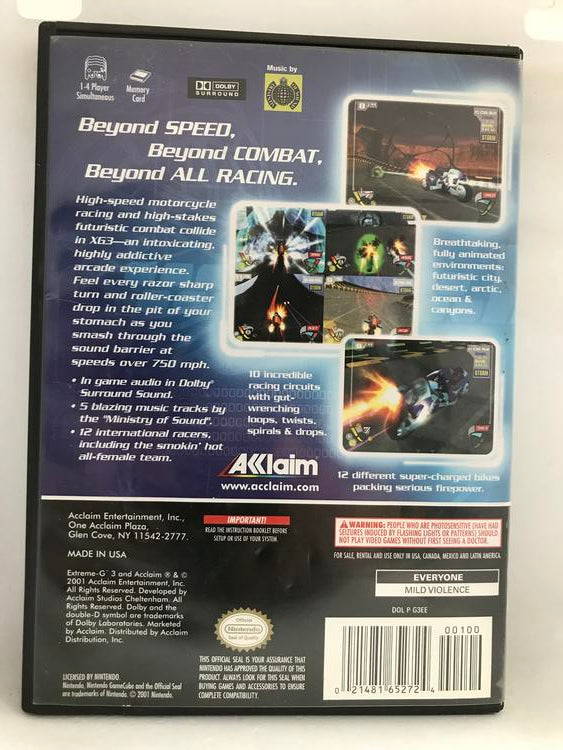XGIII EXTREME G RACING (COMPLETE IN BOX) (usagé)