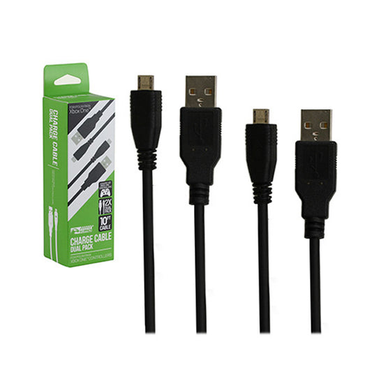 CHARGE CABLE 10 FEET TWIN PACK JOBBER (XBOX ONE) (usagé)