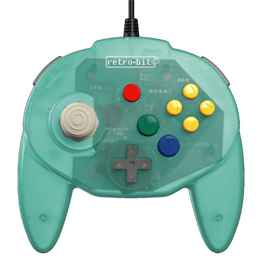CONTROLLER ICE BLUE TRIBUTE JOBBER (N64) (usagé)