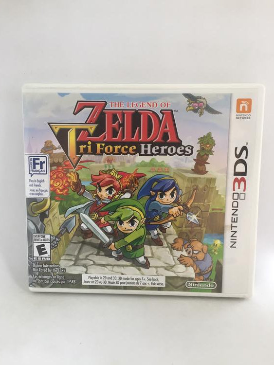 3DS THE LEGEND OF ZELDA TRIFORCE HEROES (BOX ONLY) (used)