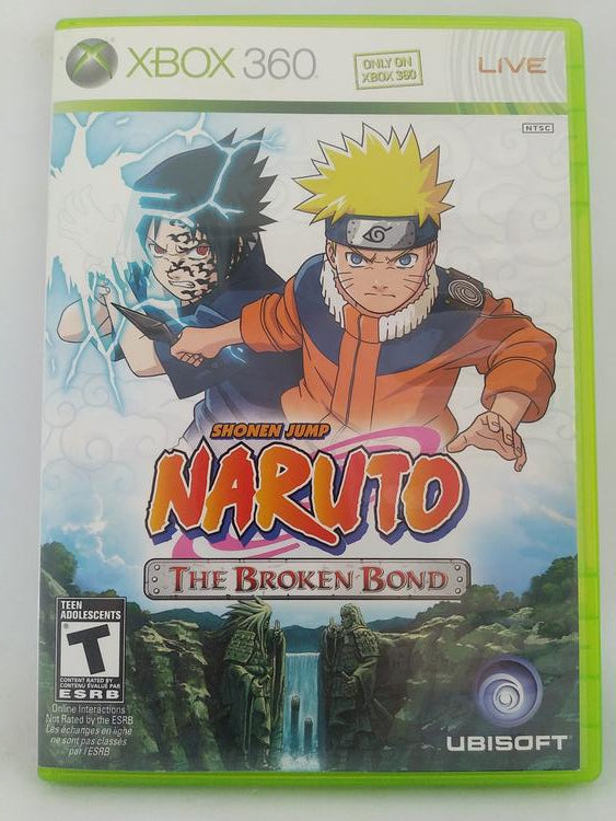 X360 NARUTO THE BROKEN BOND (BOX ONLY) (used)