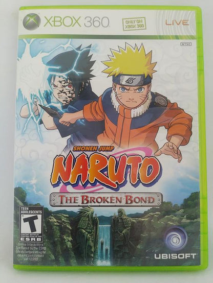 X360 NARUTO THE BROKEN BOND (BOX ONLY) (used)