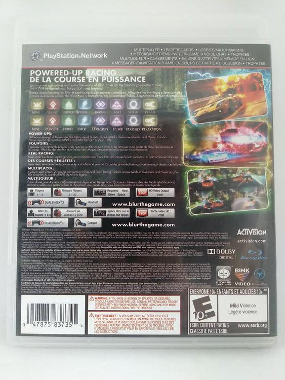 PS3 BLUR (BOX ONLY) (usagé)