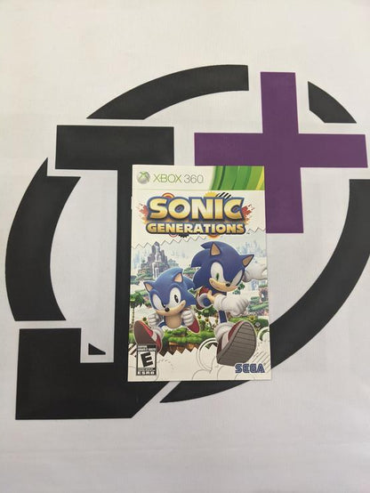 X360 SONIC GENERATIONS INSTRUCTION BOOKLET BILINGUAL (usagé)
