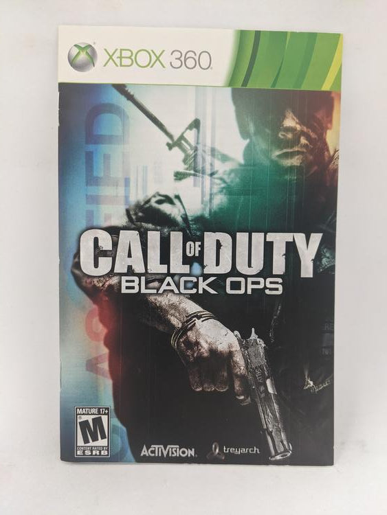 X360 CALL OF DUTY BLACK OPS INSTRUCTION BOOKLET ENGLISH (usagé)