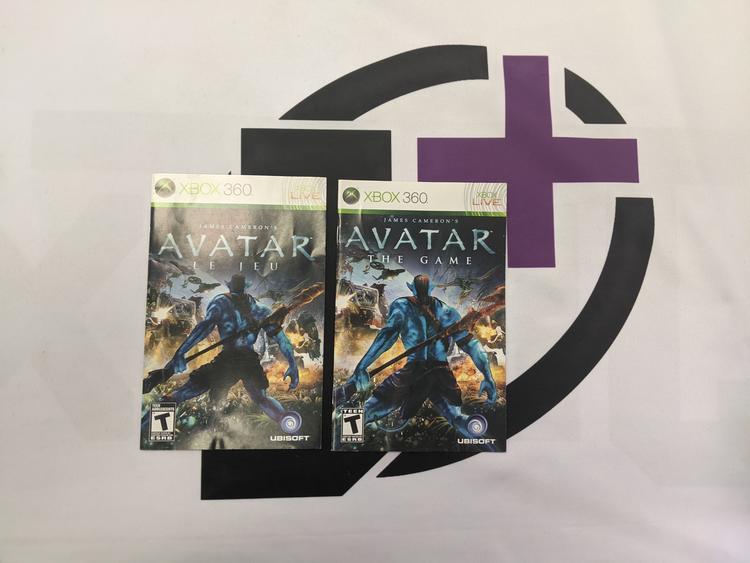 X360 JAMES CAMERON'S AVATAR THE GAME INSTRUCTION BOOKLET BILINGUAL (usagé)