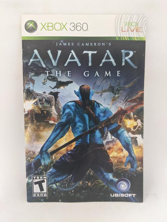 X360 JAMES CAMERON'S AVATAR THE GAME INSTRUCTION BOOKLET BILINGUAL (usagé)