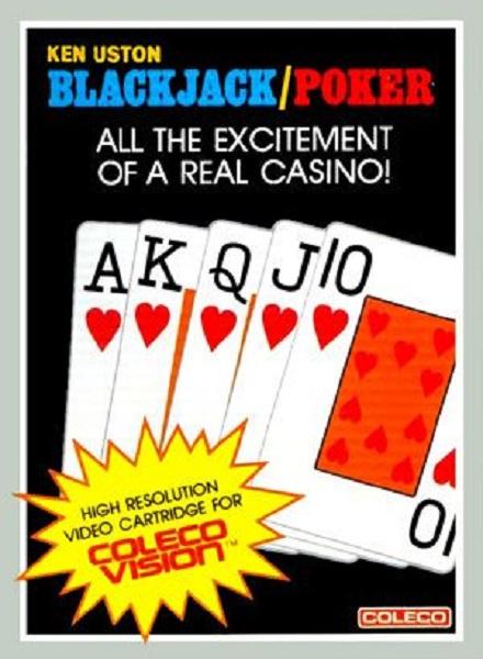 COLECOVISION KEN USTON BLACKJACK / POKER (usagé)