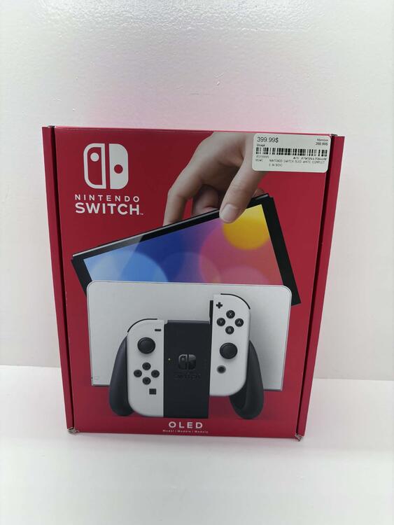 NINTENDO SWITCH OLED WHITE (COMPLETE IN BOX)