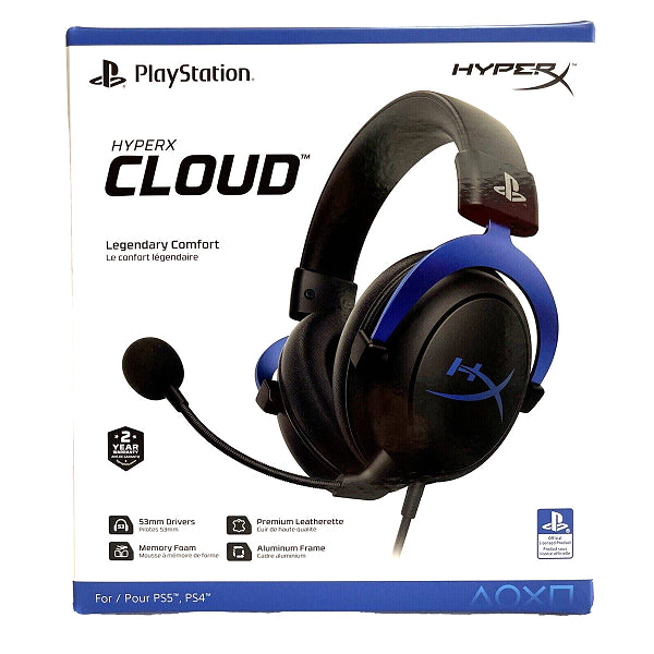 HEADSET HYPERX CLOUD SONY STEREO WIRED (PS5 / PS4) (usagé)