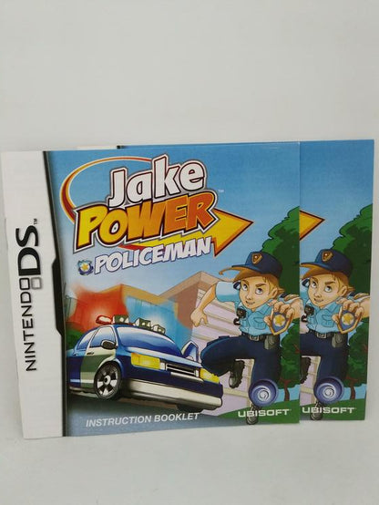 NDS JAKE POWER POLICEMAN INSTRUCTION BOOKLET BILINGUAL (usagé)