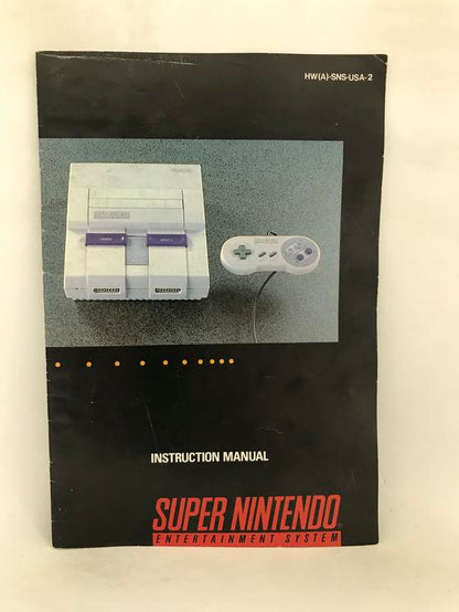 SNES SUPER NINTENDO SYSTEM INSTRUCTION BOOKLET ENGLISH (usagé)