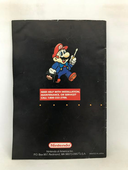 SNES SUPER NINTENDO SYSTEM INSTRUCTION BOOKLET ENGLISH (usagé)