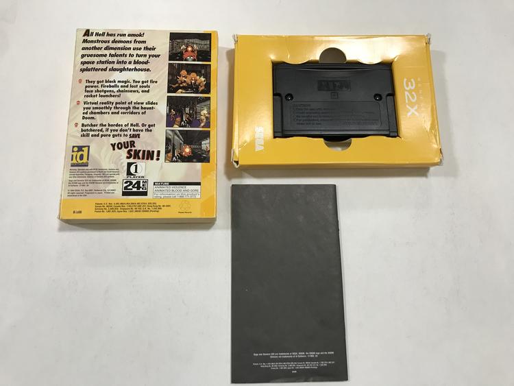 SEGA GENESIS 32X DOOM (COMPLETE IN BOX) (usagé)