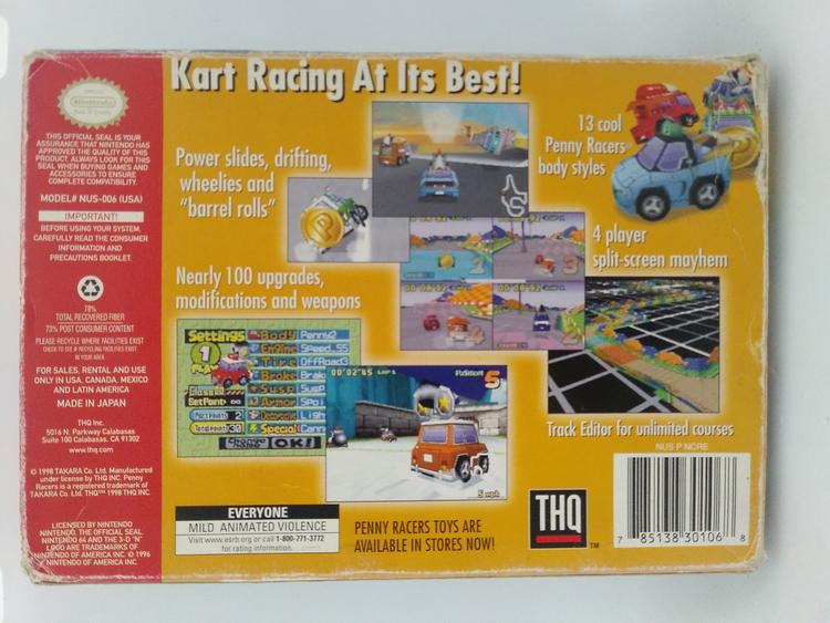 N64 Penny Racers (Box Only) (used)