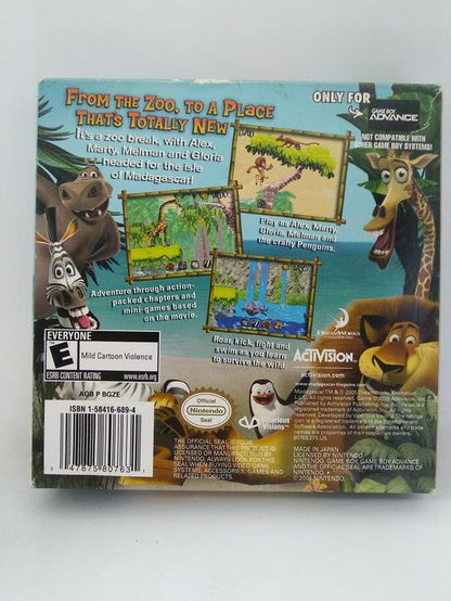 GBA MADAGASCAR (BOX ONLY) (used)