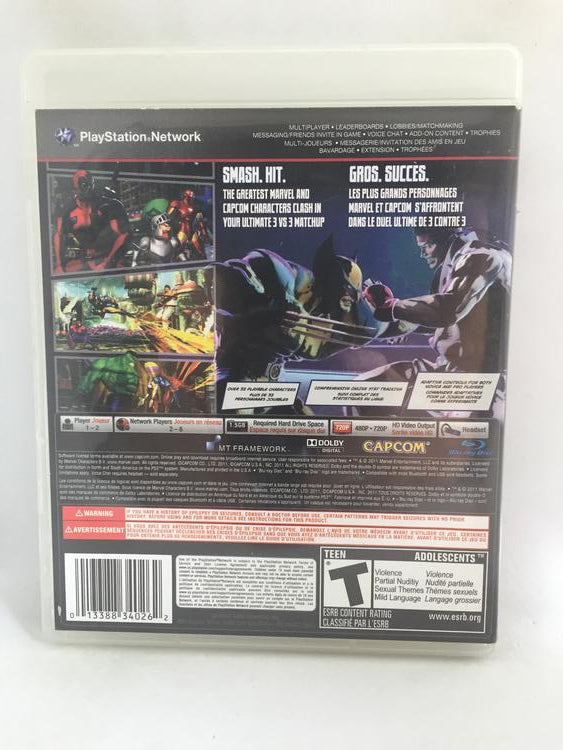 PS3 MARVEL VS CAPCOM 3 FATE OF TWO WORLDS (BOX ONLY) (usagé)