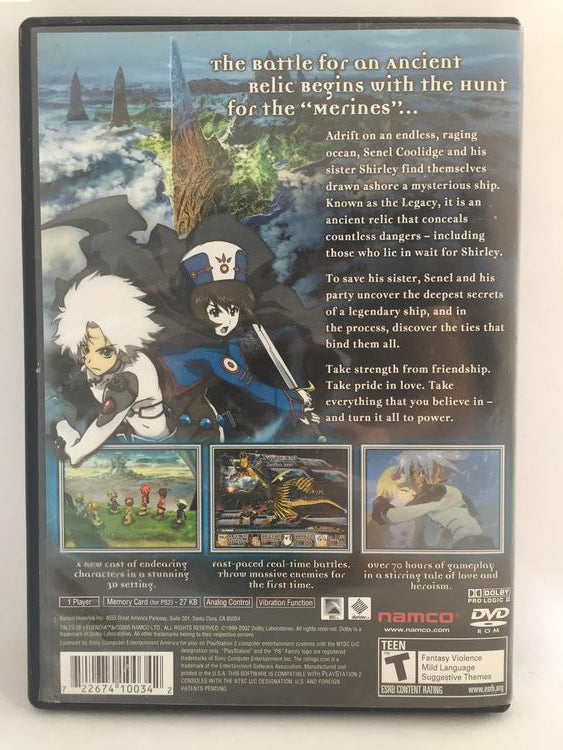 PS2 TALES OF LEGENDIA (BOX ONLY) (used)