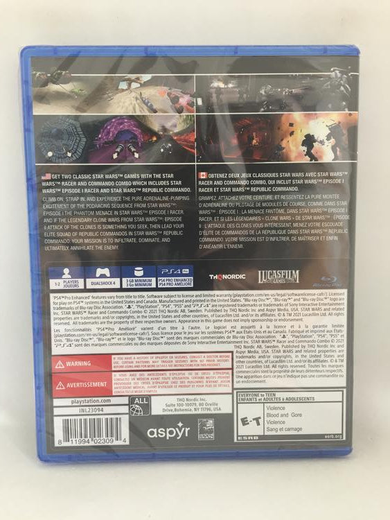 STAR WARS RACER & COMMANDO COMBO PACK (usagé)
