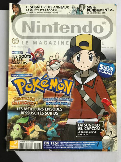 NINTENDO LE MAGAZINE OFFICIEL POKEMON VERSION OR / VERSION ARGENT #86 (usagé)
