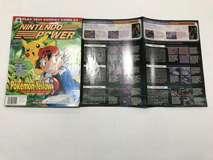 NINTENDO POWER GAMER MAGAZINE VOLUME 125 WITH POSTER - POKEMON YELLOW (usagé)