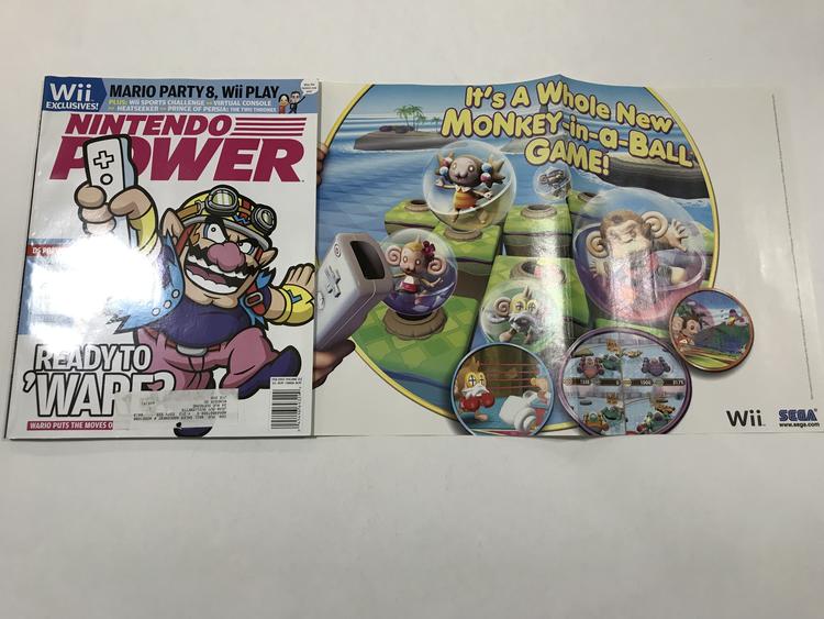 NINTENDO POWER GAMER MAGAZINE VOLUME 212 WITH POSTER - WARIOWARE SMOOTH MOVES (usagé)