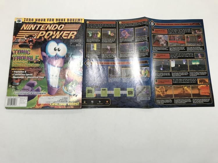 NINTENDO POWER GAMER MAGAZINE VOLUME 118 WITH POSTER - TONIC TROUBLE (usagé)