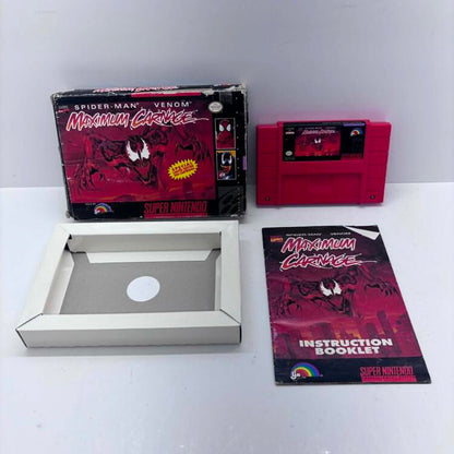 SPIDER-MAN VENOM MAXIMUM CARNAGE RED CARTRIDGE (COMPLETE IN BOX)
