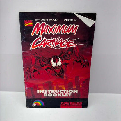 SPIDER-MAN VENOM MAXIMUM CARNAGE RED CARTRIDGE (COMPLETE IN BOX)