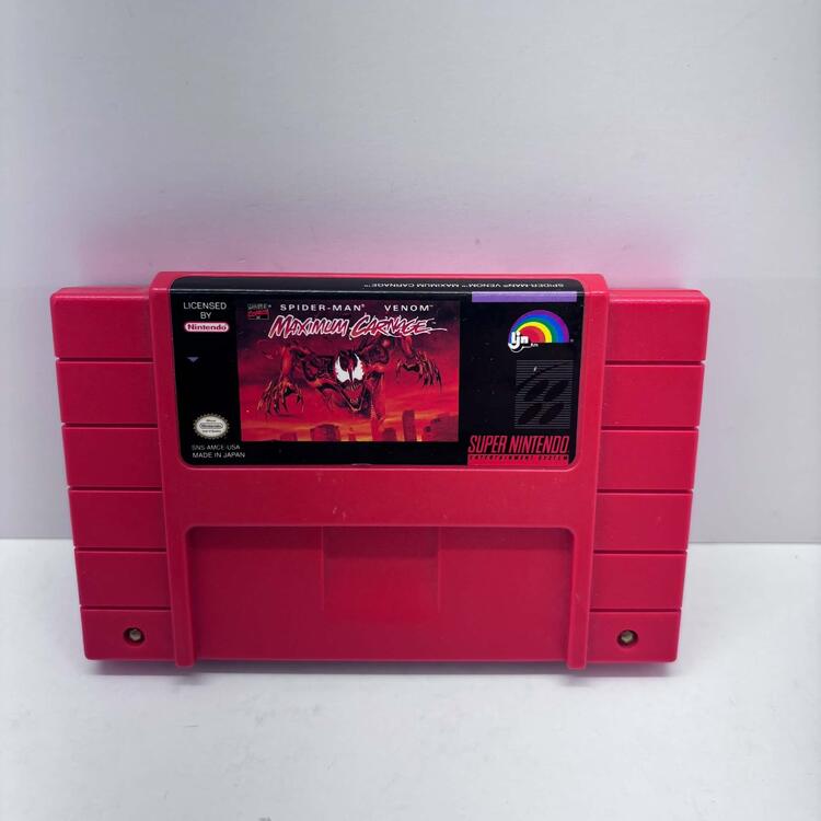 SPIDER-MAN VENOM MAXIMUM CARNAGE RED CARTRIDGE (COMPLETE IN BOX)