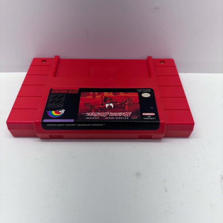 SPIDER-MAN VENOM MAXIMUM CARNAGE RED CARTRIDGE (COMPLETE IN BOX)