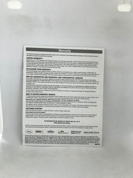 KINGDOM HEARTS HD I.5 REMIX LIMITED EDITION (COMPLETE IN BOX) (usagé)