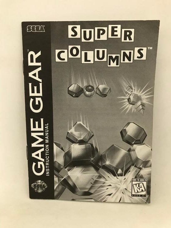 SGG SUPER COLUMNS INSTRUCTION BOOKLET ENGLISH (usagé)
