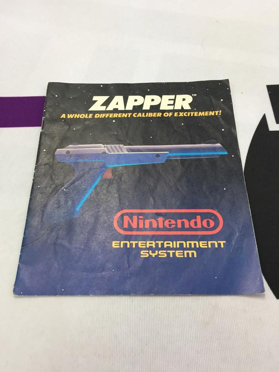 NES ZAPPER GUN GREY INSTRUCTION BOOKLET ENGLISH (usagé)