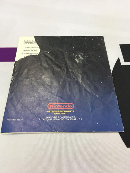NES ZAPPER GUN GREY INSTRUCTION BOOKLET ENGLISH (usagé)