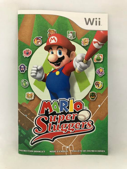 WII MARIO SUPER SLUGGERS INSTRUCTION BOOKLET TRILINGUAL (usagé)