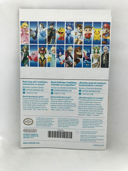 WIIU SUPER SMASH BROS. INSTRUCTION BOOKLET TRILINGUAL (usagé)