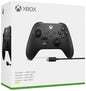 CONTROLLER CARBON BLACK MICROSOFT + CABLE (XBOX SERIES / XBOX ONE) (usagé)