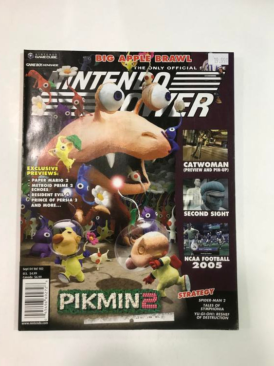 NINTENDO POWER GAMER MAGAZINE VOLUME 183 WITH POSTER - PIKMIN 2 (usagé)