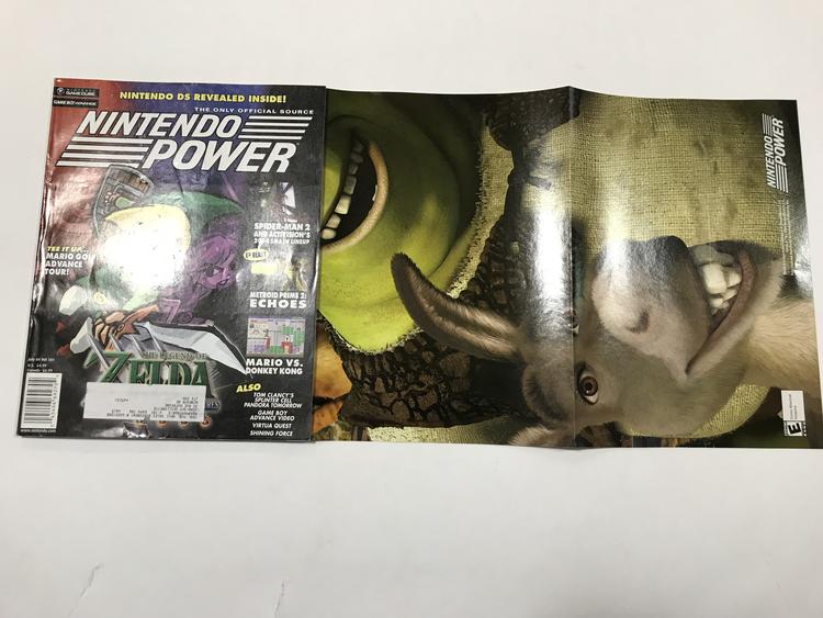 NINTENDO POWER GAMER MAGAZINE VOLUME 181 WITH POSTER - LEGEND OF ZELDA FOUR SWORDS ADVENTURES (usagé)