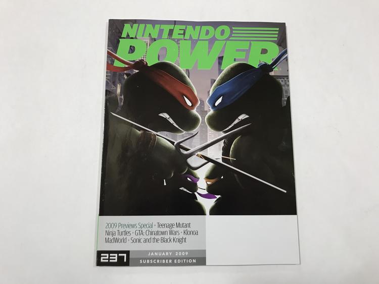 NINTENDO POWER GAMER MAGAZINE VOLUME 237 WITH POKEMON STICKERS - TMNT (usagé)