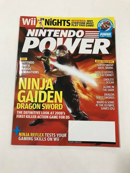 NINTENDO POWER GAMER MAGAZINE VOLUME 224 WITH POSTER - NINJA GAIDEN DRAGON SWORD (usagé)