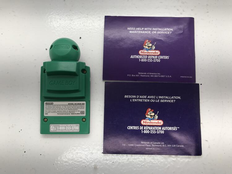 GAMEBOY CAMERA GREEN MODEL NO.MGB-006 NINTENDO (WITH MANUAL) (GAMEBOY)